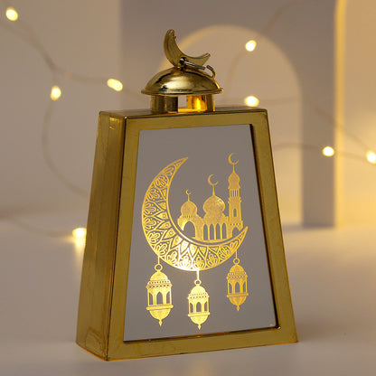 Candlestick Arabian Lantern Electric Candle Lamp Holiday Decoration