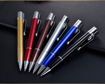 Creative Metal Windproof Lighters With Ballpoint Pen Heads