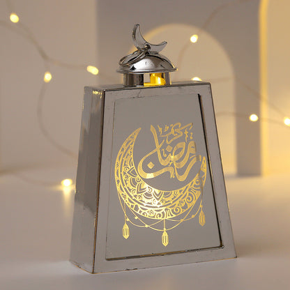 Candlestick Arabian Lantern Electric Candle Lamp Holiday Decoration