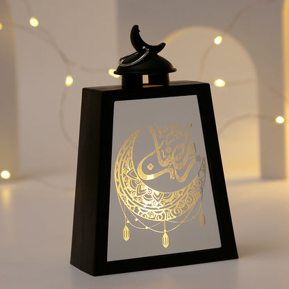 Candlestick Arabian Lantern Electric Candle Lamp Holiday Decoration